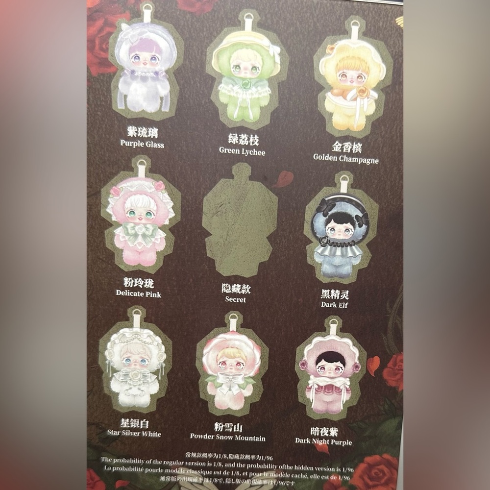 Dark Night Purple Yomi Rose Nocturne Series Small Crybaby Confirmed Bag Charm - Picture 6 of 6